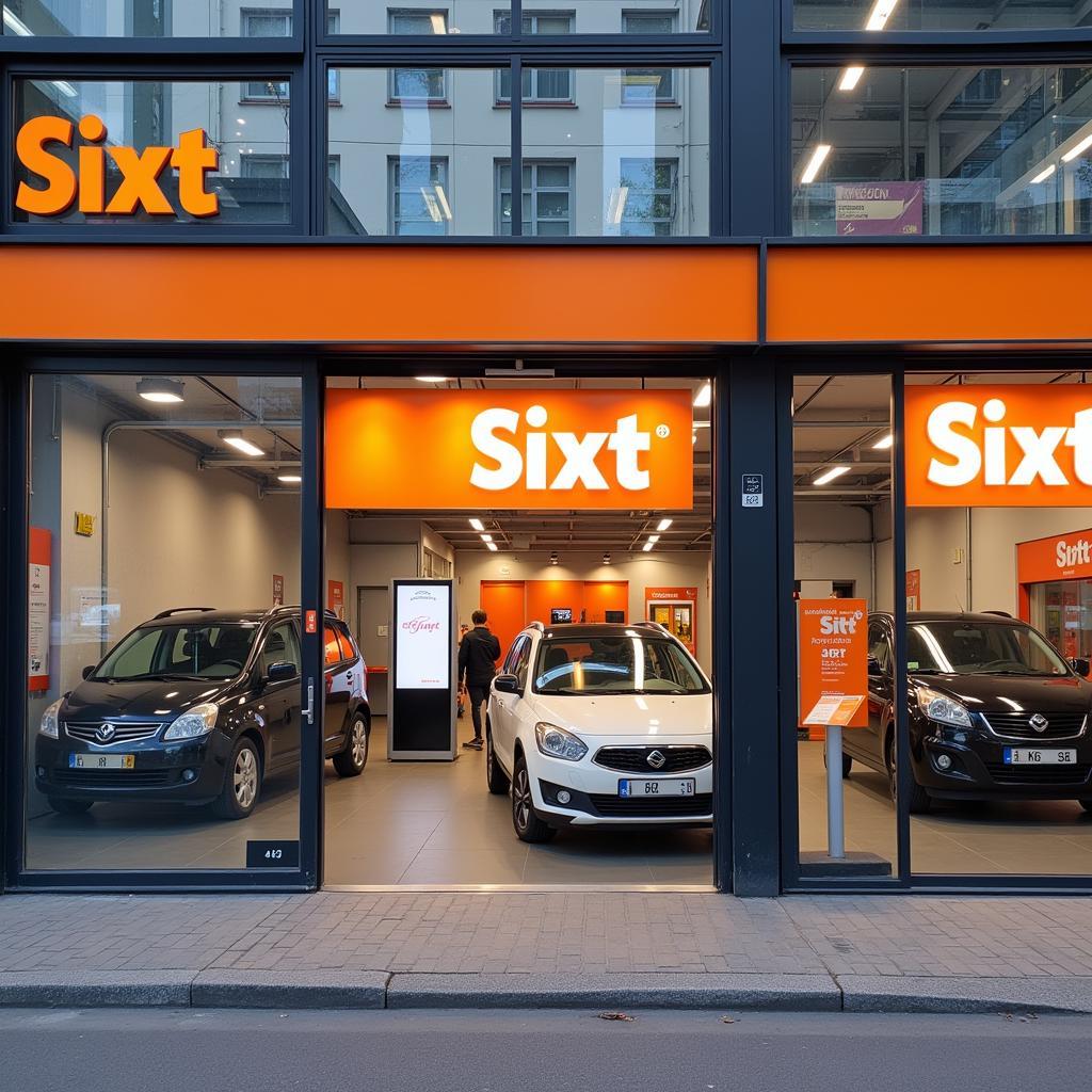 Sixt Mietwagen am Bahnhof Marburg