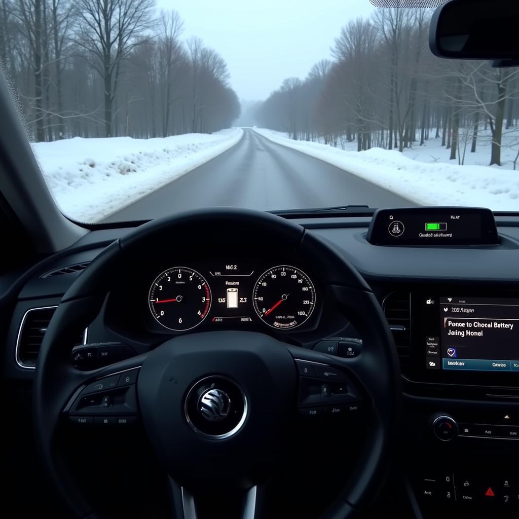 Skoda Enyaq iV 80 Winter Reichweite Test