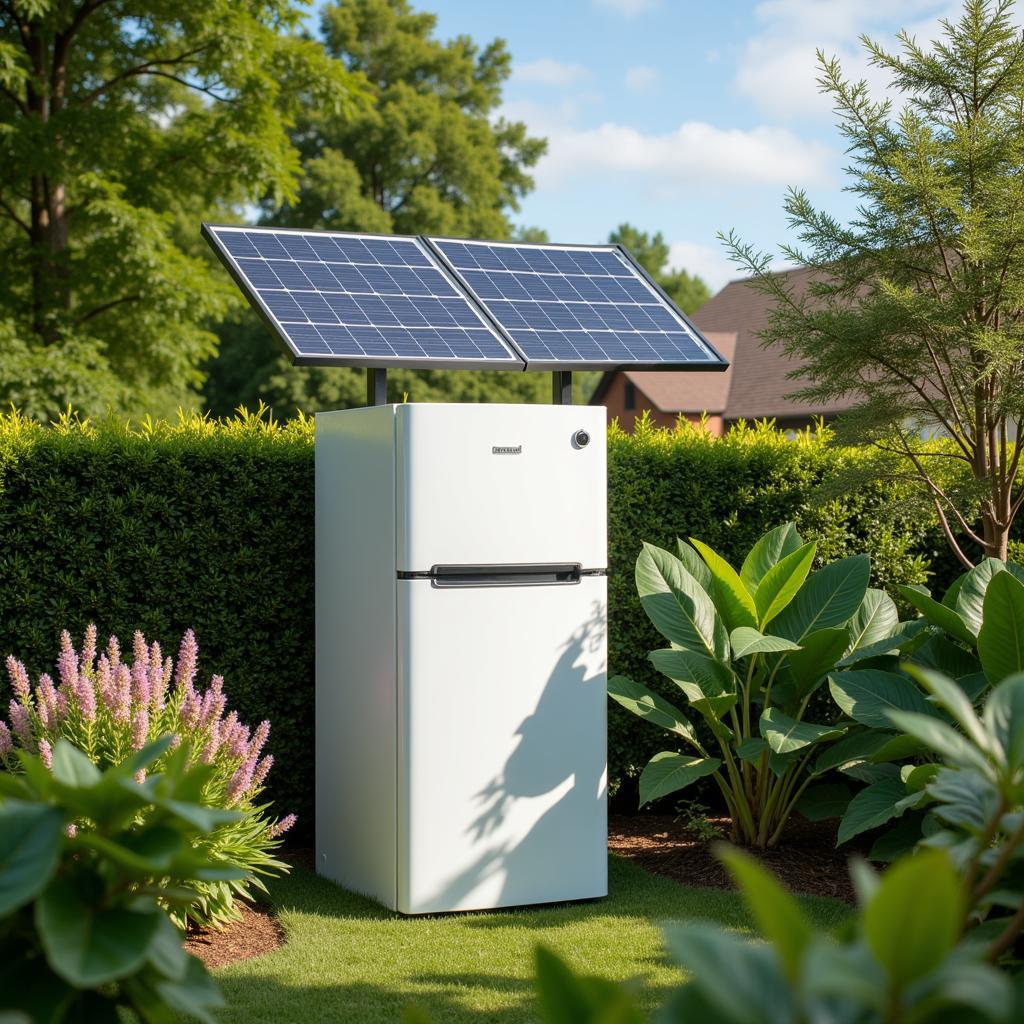 Solar Kühlschrank im Garten