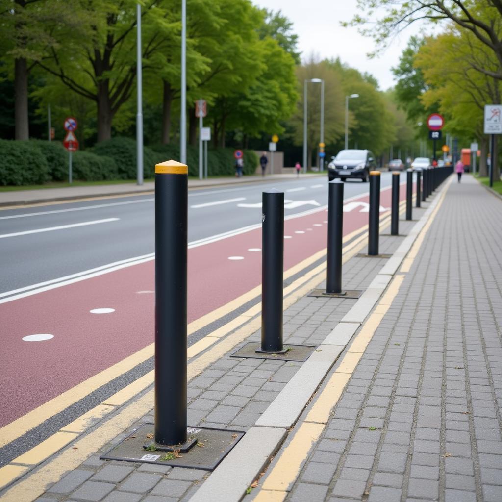 Poller in der Spielstraße