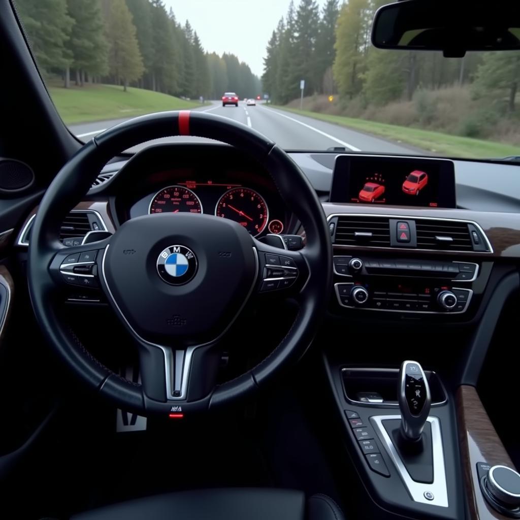 Spurverlassenswarnung im BMW Driving Assistant