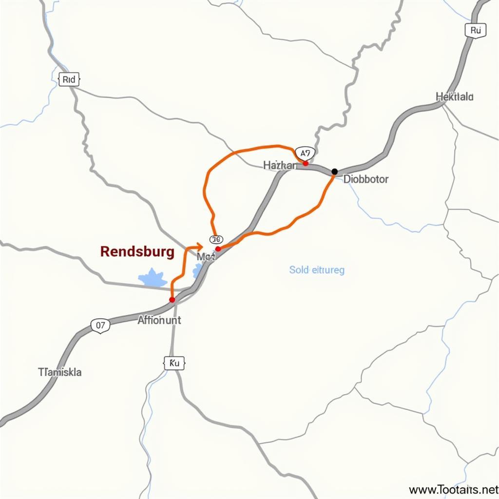 Umfahrungsmöglichkeiten bei Stau auf der A7 Rendsburg