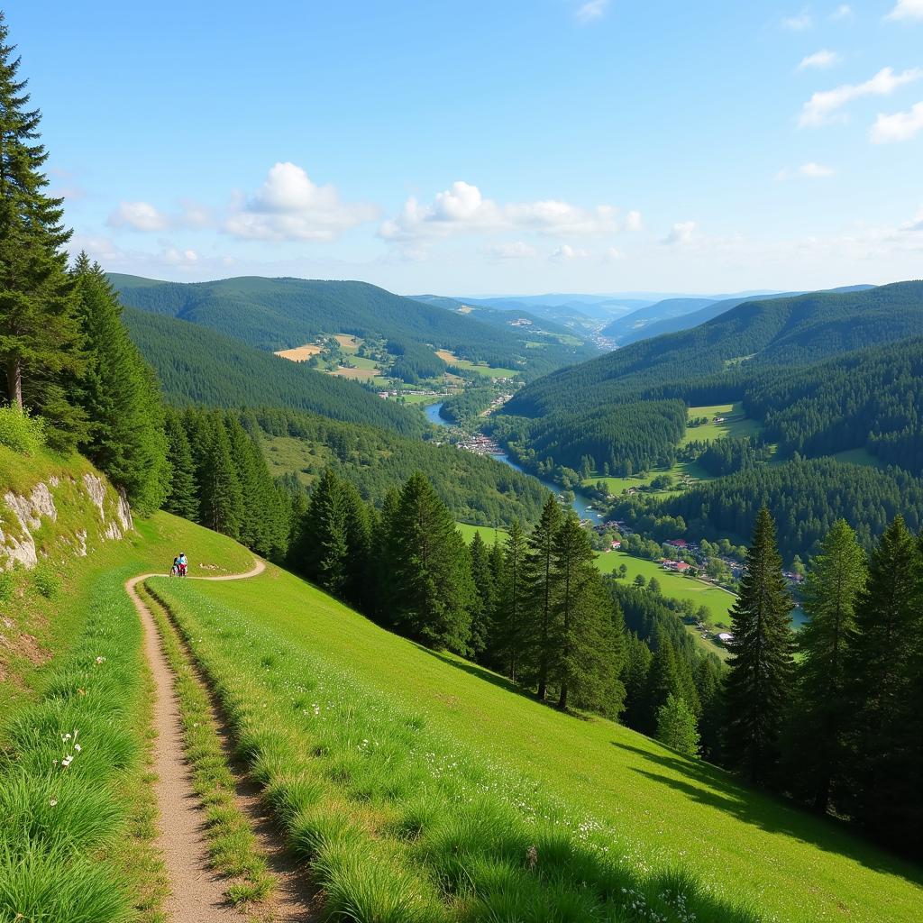 Atemberaubende Landschaften bei Sternradtouren in Deutschland