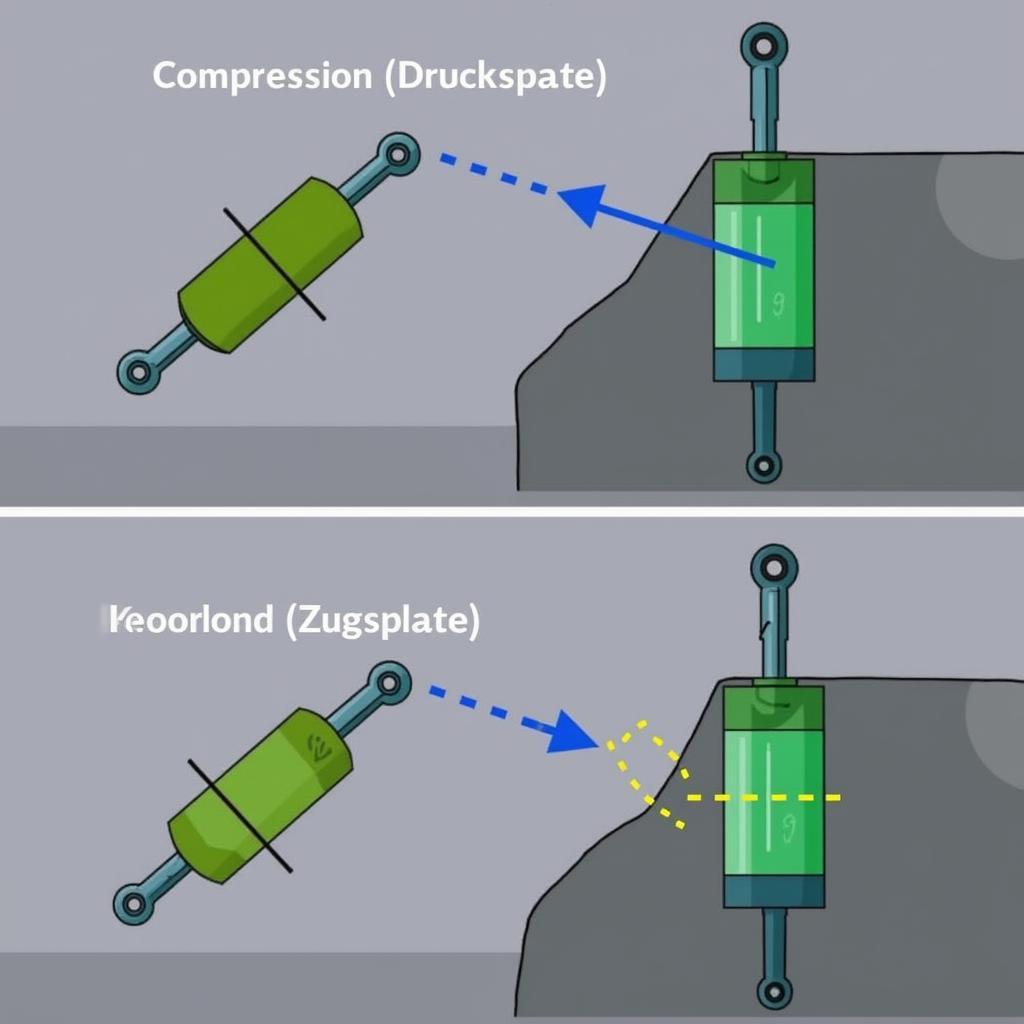 Stoßdämpfer Funktion Zug- und Druckstufe