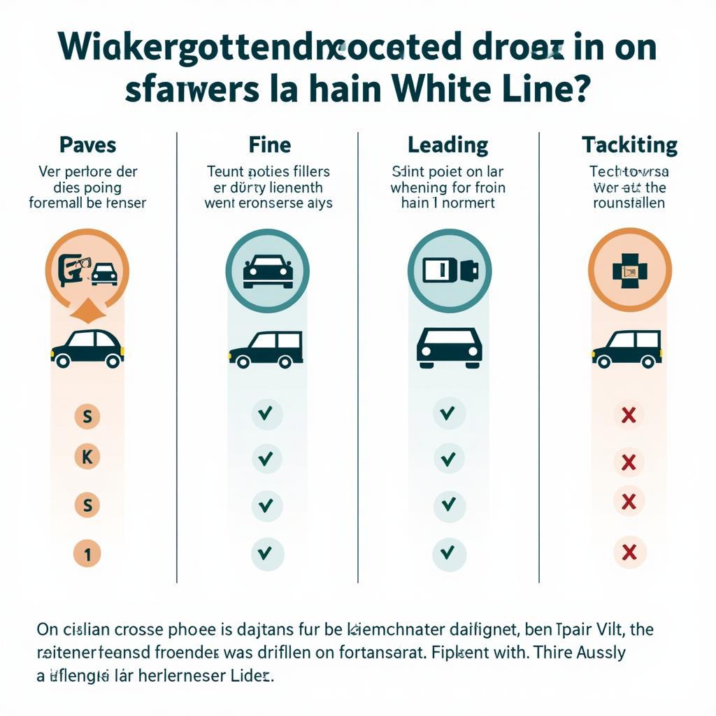 Folgen des Überfahrens einer durchgezogenen Linie