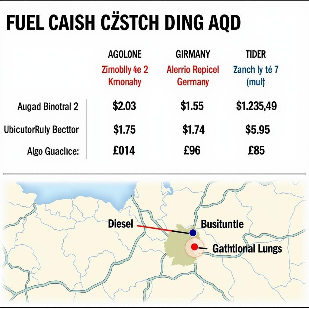 Aktuelle Benzin- und Dieselpreise an Tankstellen in Tschechien nahe Asch