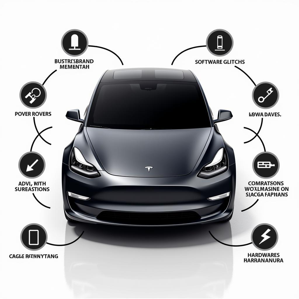 Ursachen für einen schwarzen Bildschirm beim Tesla