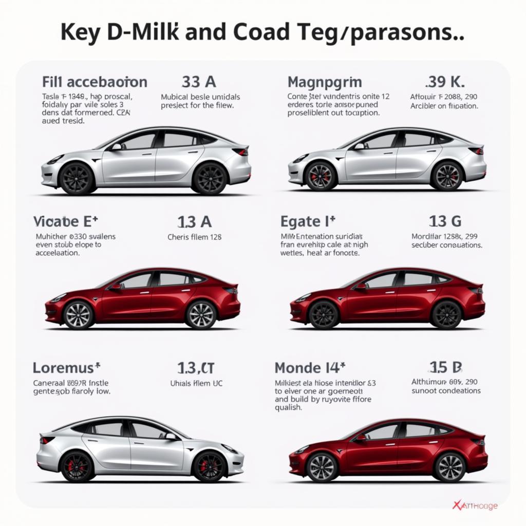 Vergleich verschiedener Tesla Model 3 Modelle