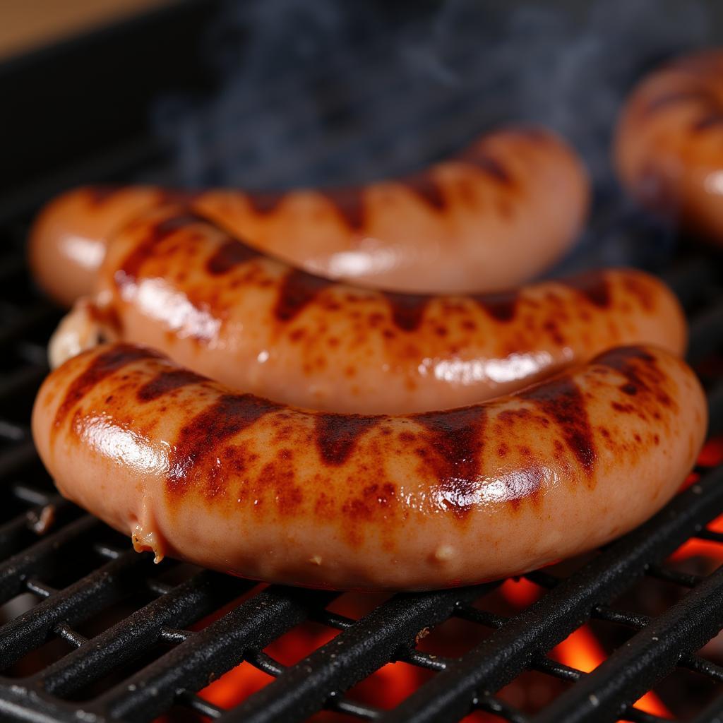 Thüringer Bratwurst auf dem Grill