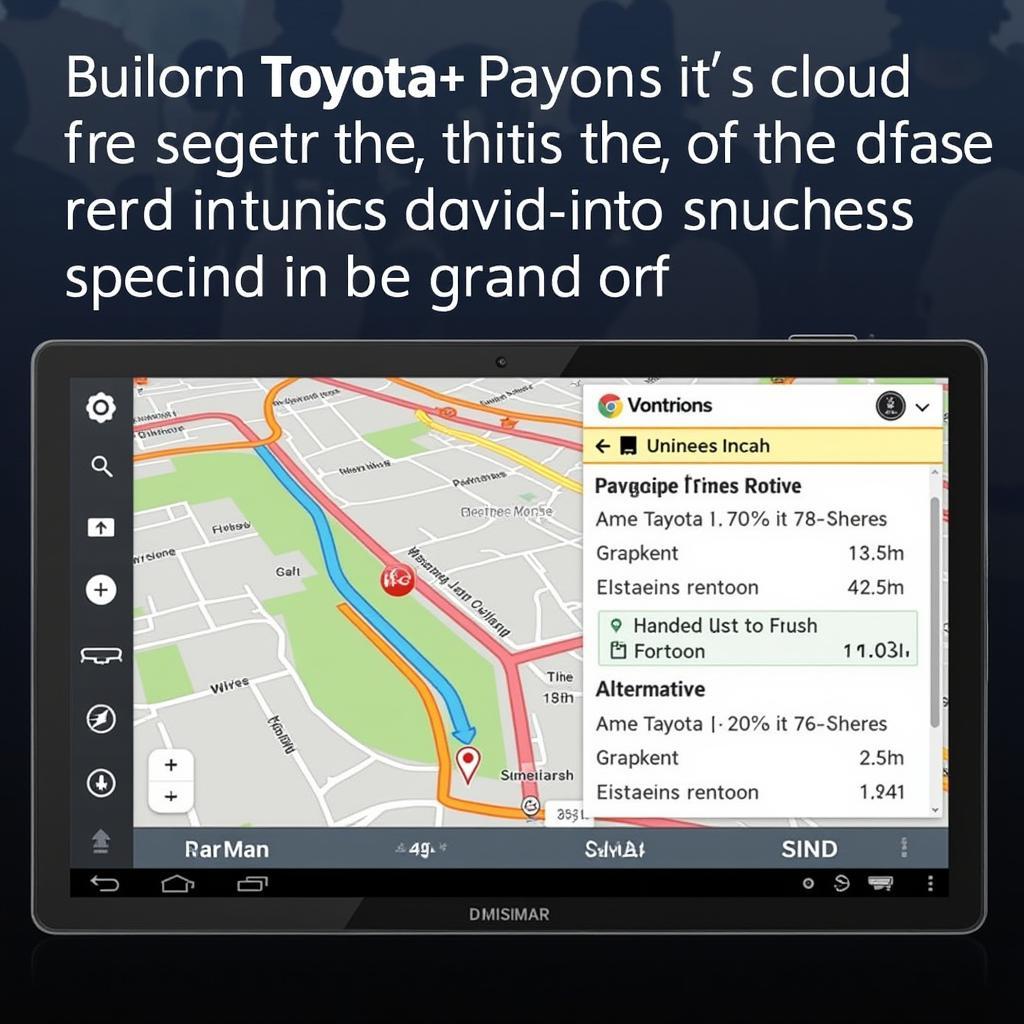 Toyota Smart Connect+ Navigation