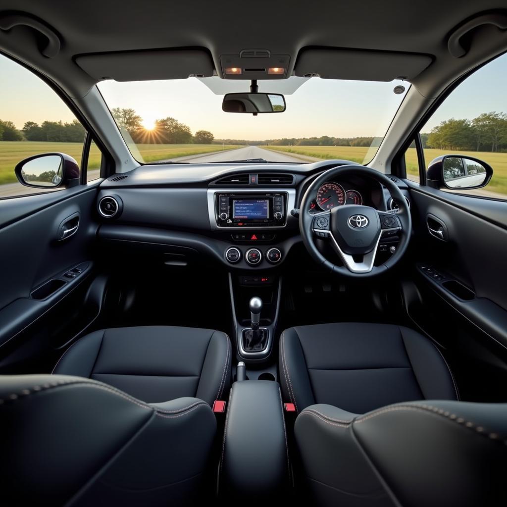 Innenraum des Toyota Yaris Diesel