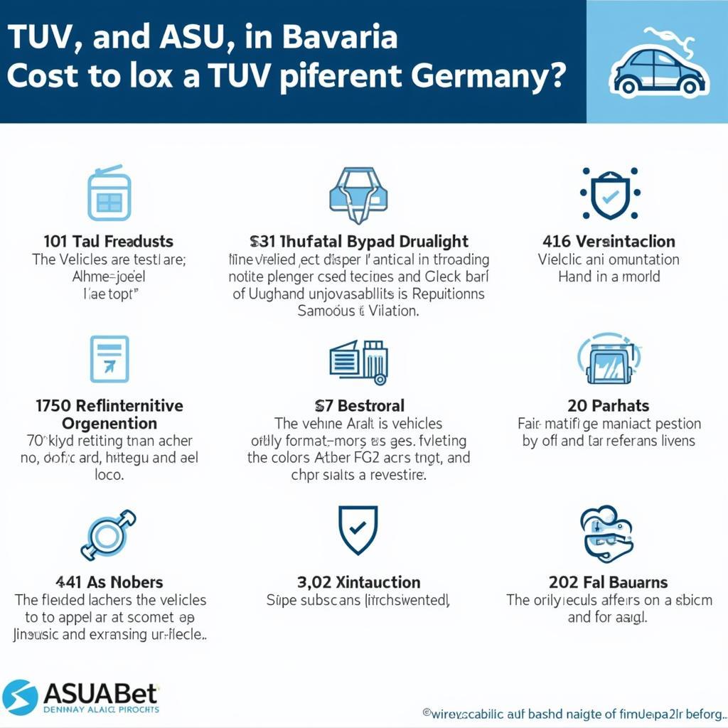 Faktoren die TÜV und ASU Kosten in Bayern beeinflussen