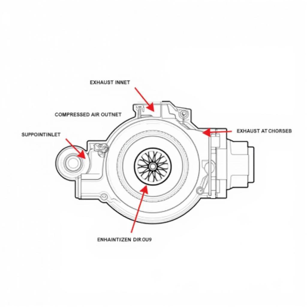 Schema des Turbolader Aufbaus