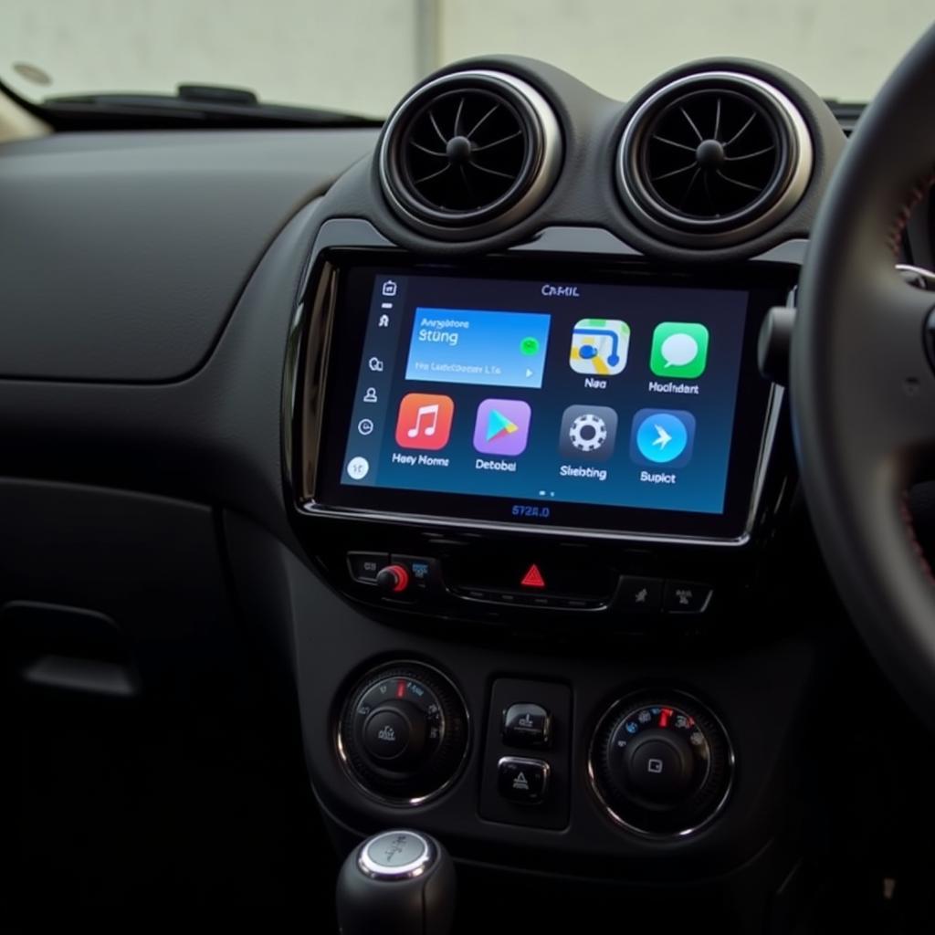 Modernes Infotainment-System im Twingo