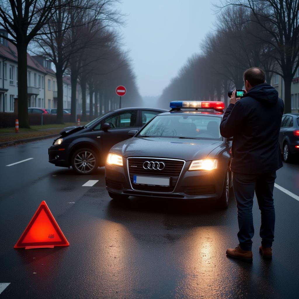 Unfallstelle sichern in Witzenhausen