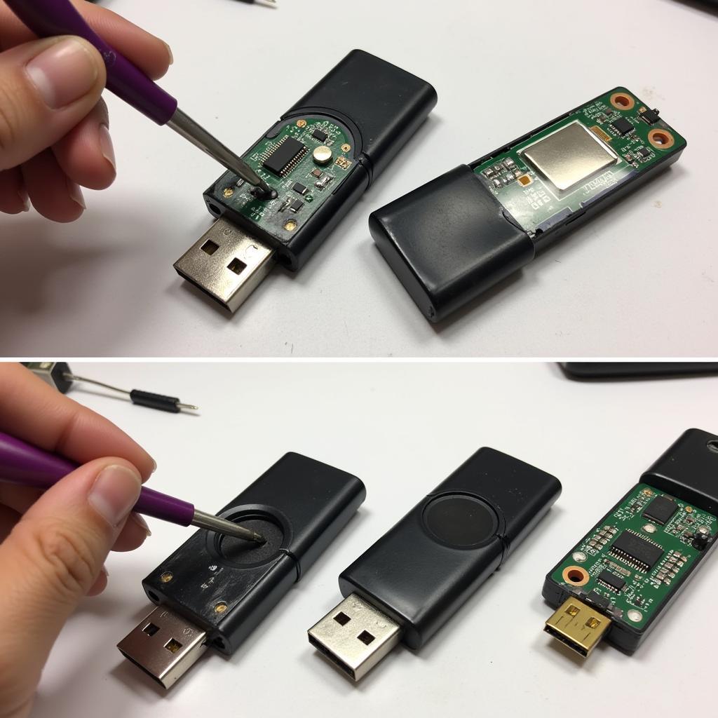 Reparatur eines beschädigten USB-Sticks