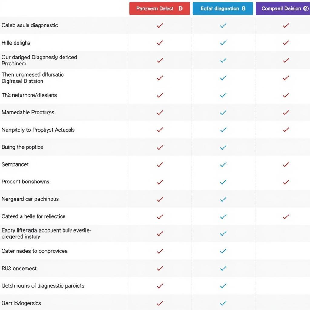 Comparison of Eufab Diagnostic Devices