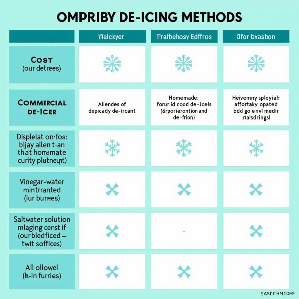 Vergleich verschiedener Enteisermethoden