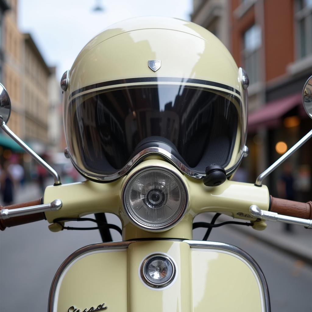 Vespa Helm mit Visier