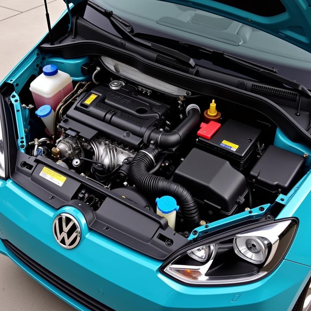 Der Motor des Volkswagen Up Beats