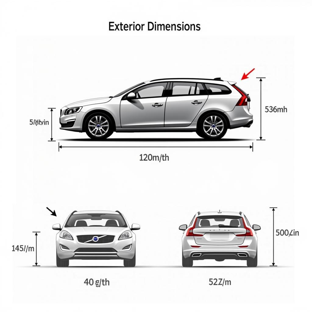 Volvo V60 Außenabmessungen