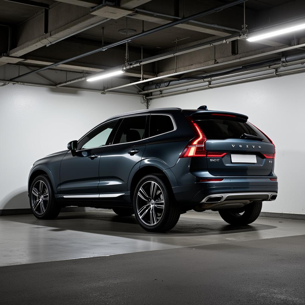 Ein Volvo XC60 in einer Tiefgarage