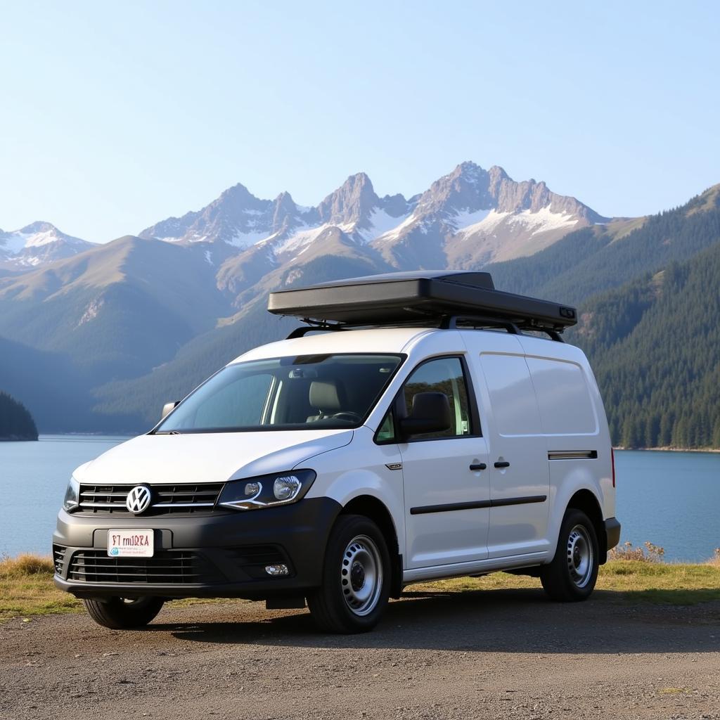 VW Caddy Wohnmobil auf Reisen