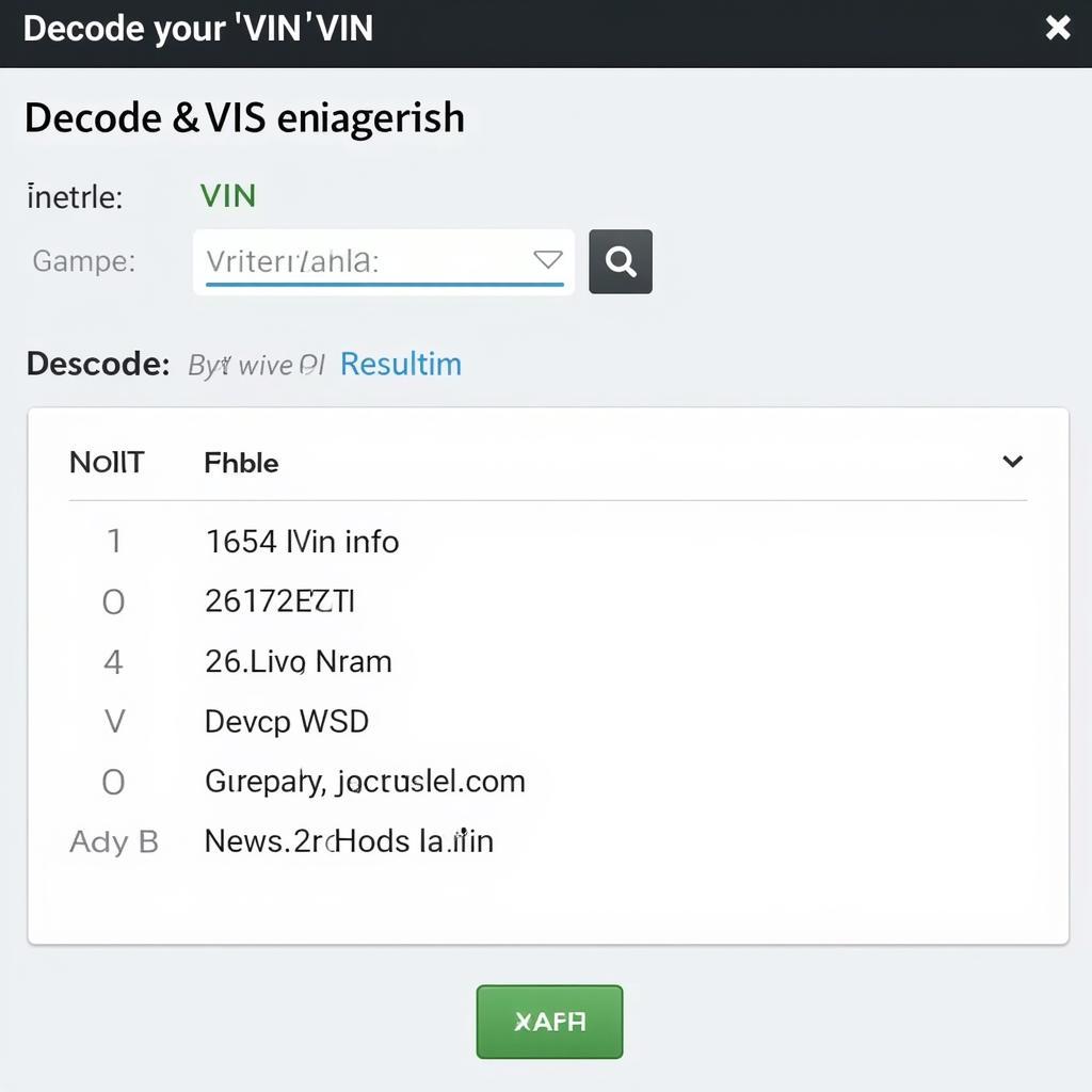 Online-Tool zur Entschlüsselung der VW FIN