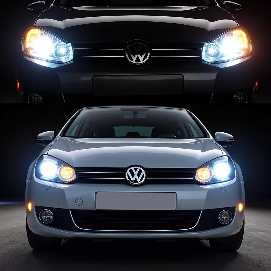 VW Golf 6 Scheinwerfer Typen: Halogen, Xenon und LED