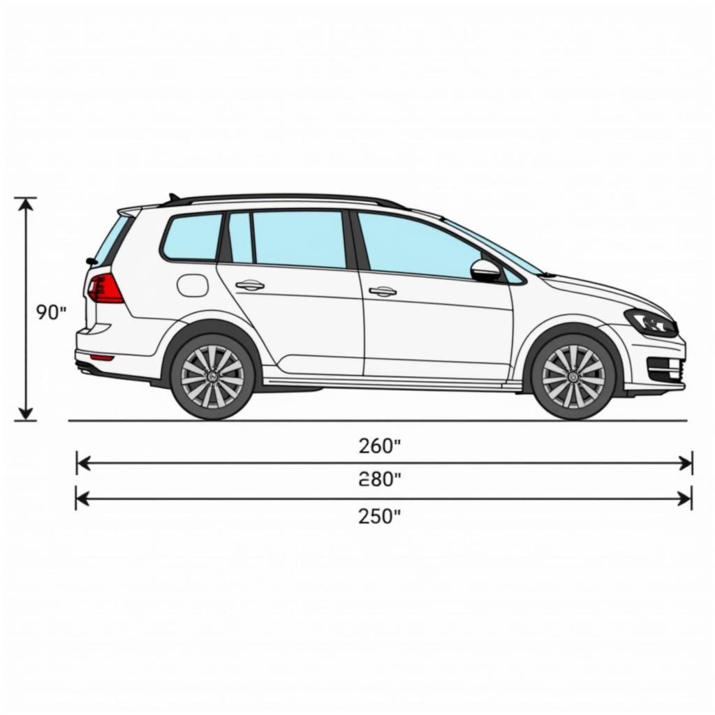 Abmessungen des VW Golf Variant 7 im Überblick