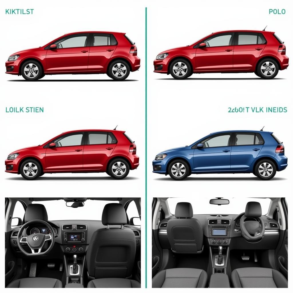 VW Golf vs. VW Polo Vergleich - Ein detaillierter Blick auf die Unterschiede in Größe, Design und Ausstattung.