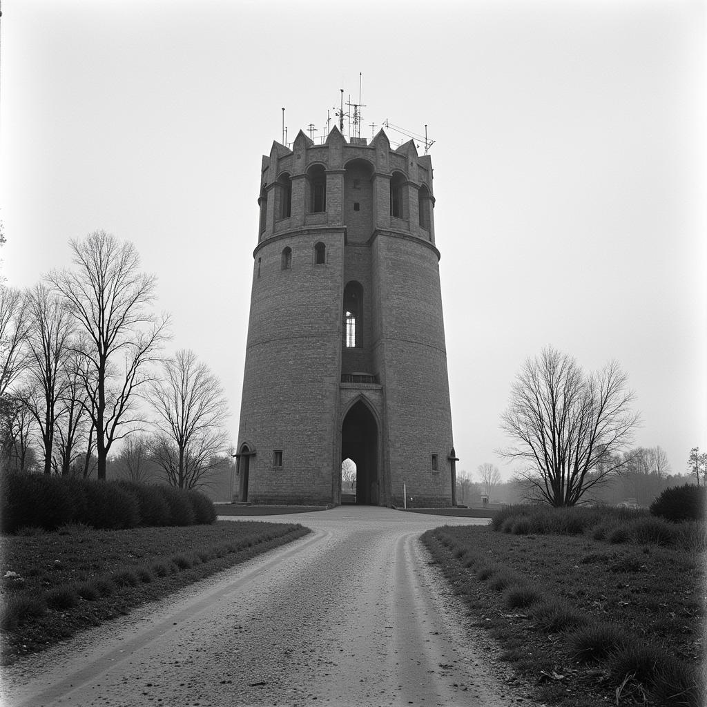 Der historische VW Julius Turm in Wolfsburg: Ein Blick in die Vergangenheit.