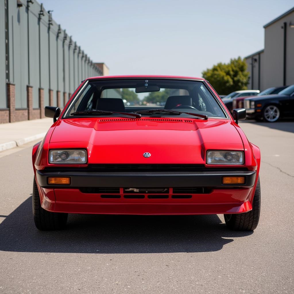 VW Scirocco 1 Frontansicht in klassischem Rot