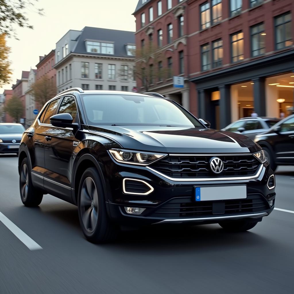 VW T-Roc Automatik im Stadtverkehr