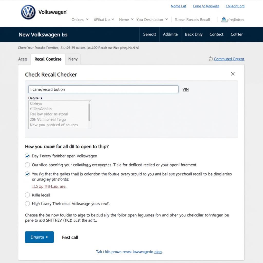 VW Taigo Rückrufaktion: Online Check