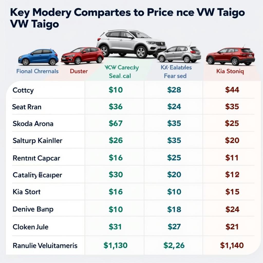 VW Taigo Preisvergleich mit Alternativen