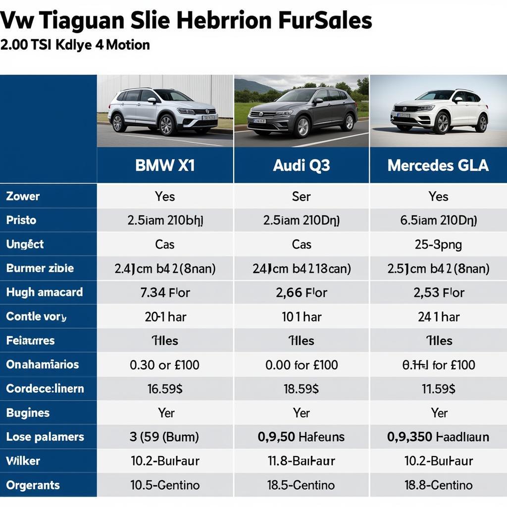 VW Tiguan 2.0 TSI 4Motion Vergleich mit Konkurrenz