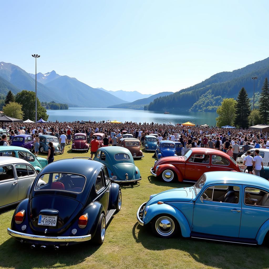 Panoramablick auf den VW Treff Wörthersee