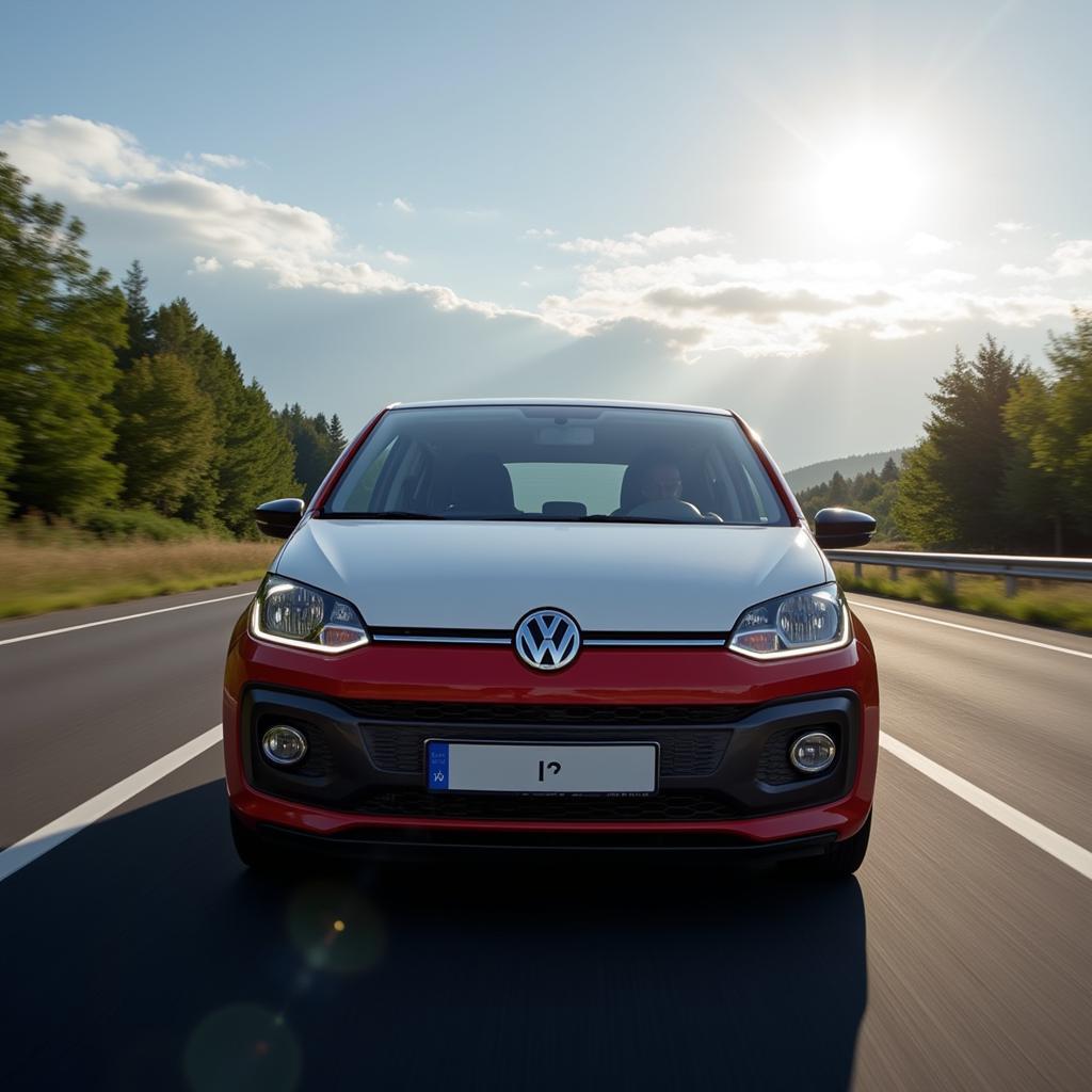 VW Up Reichweite auf der Autobahn