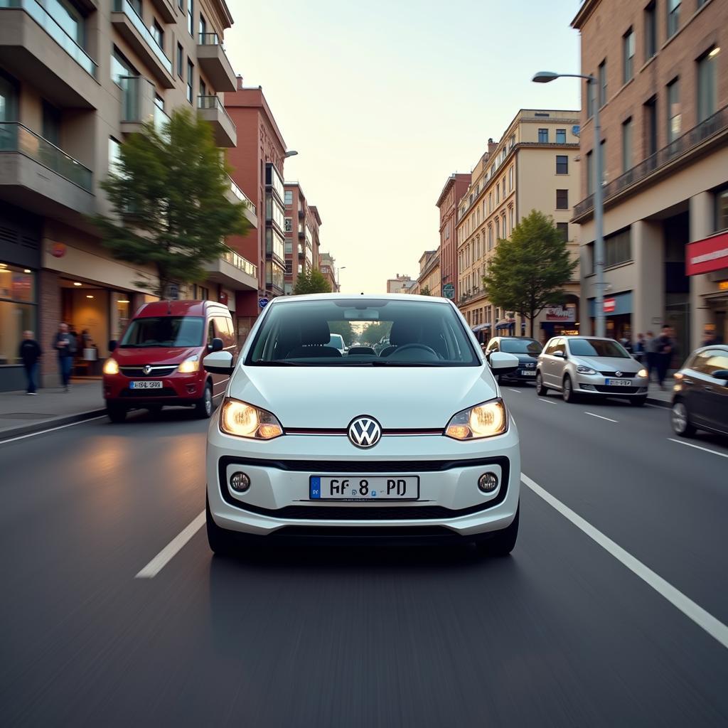 VW Up Reichweite im Stadtverkehr