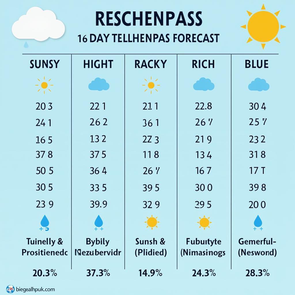 16-Tage-Wettervorhersage Reschenpass