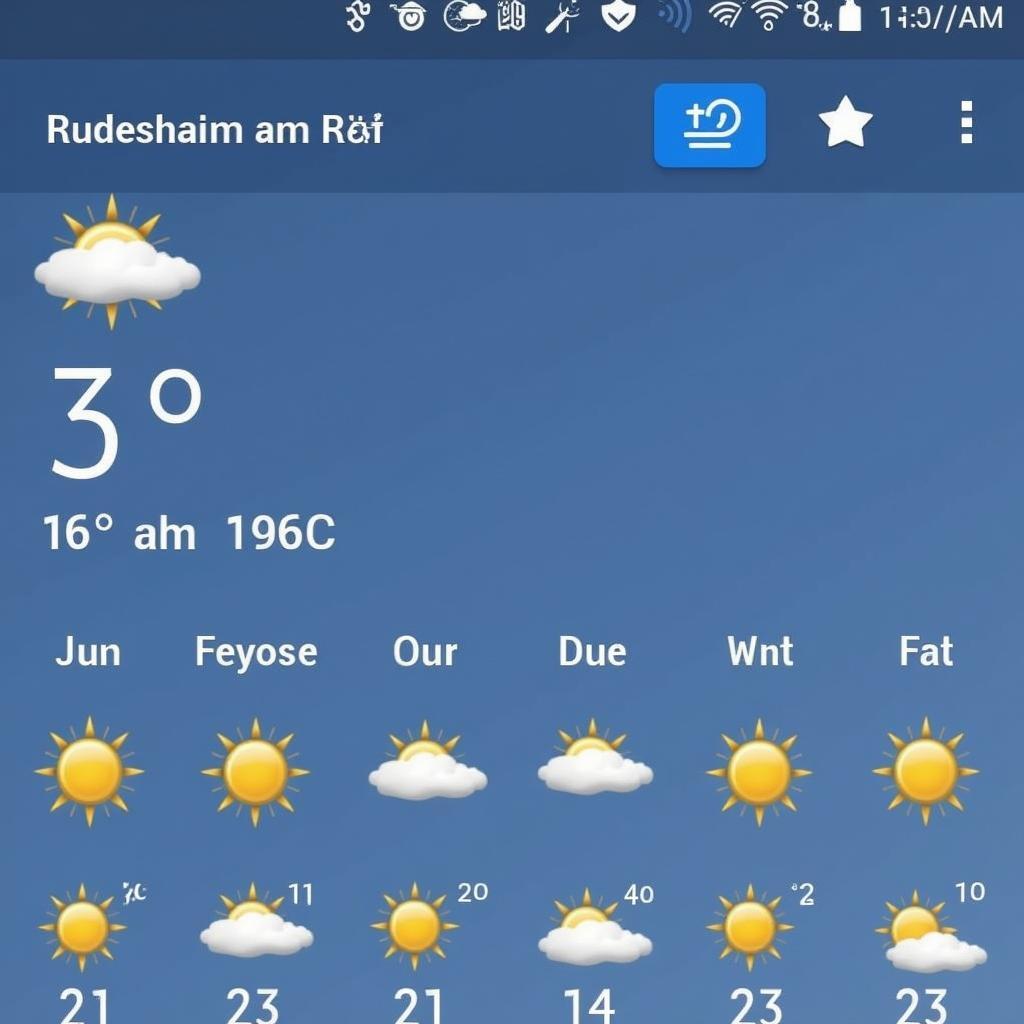 Wettervorhersage für Rüdesheim am Rhein