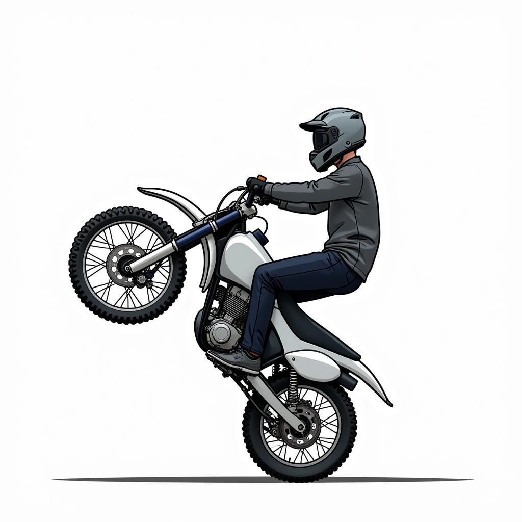 Motorrad Wheelie Grundlagen