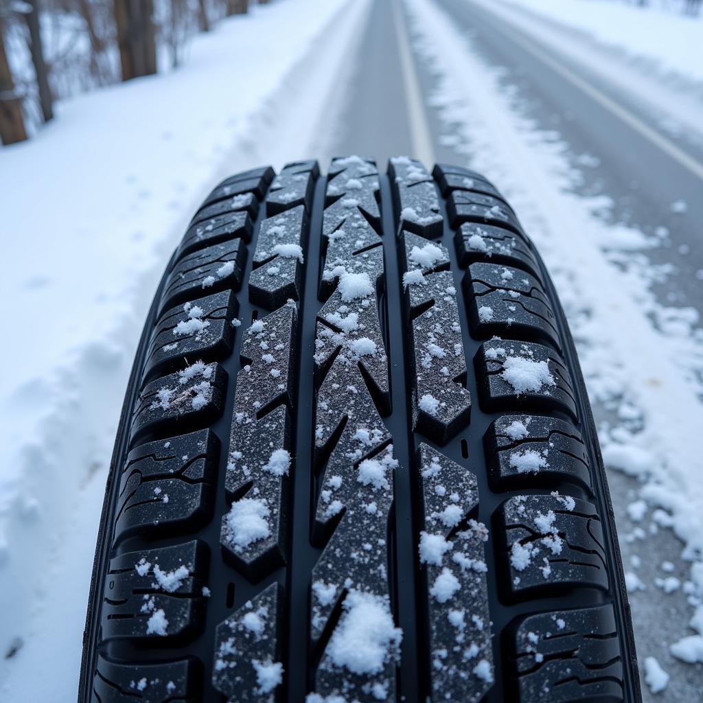 Winterreifen mit optimalem Grip auf Eis