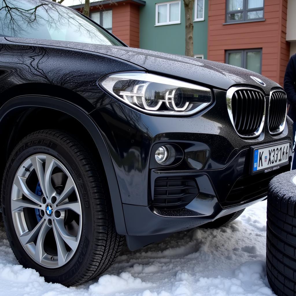 Montage Winterreifen BMW X3