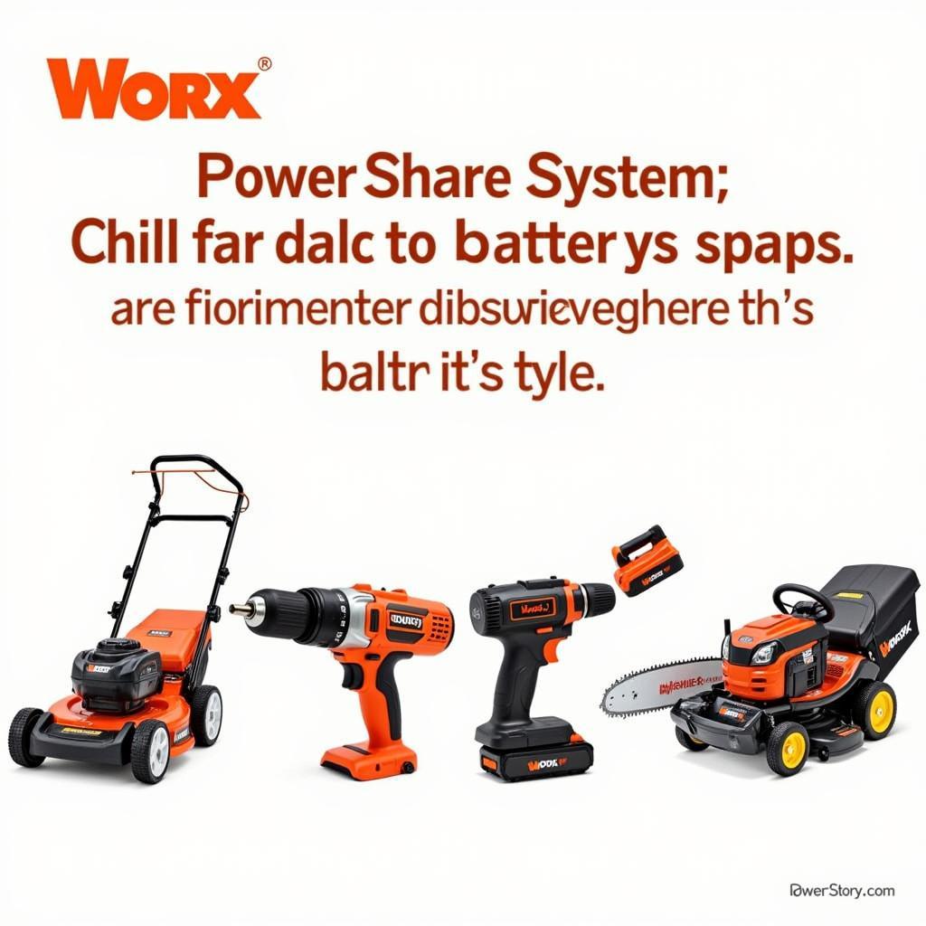 Worx PowerShare Akku-System in Aktion