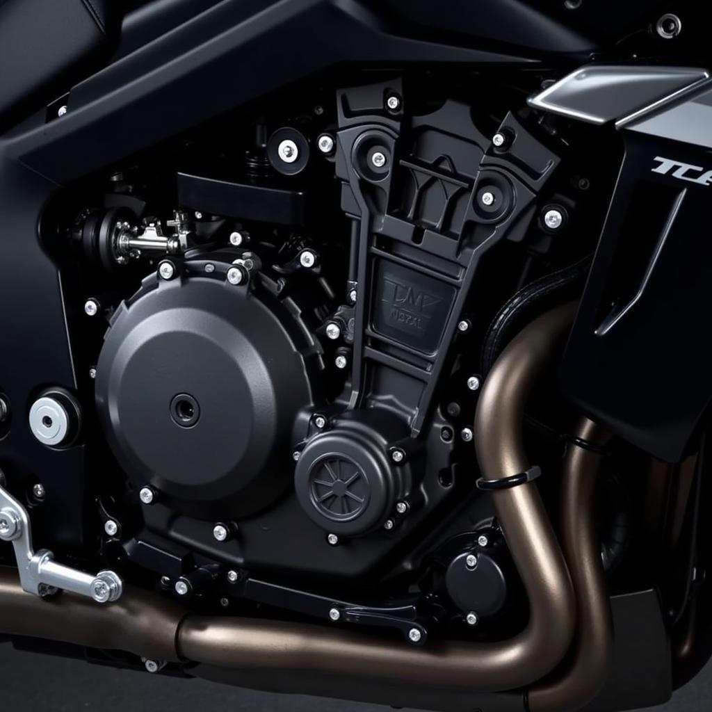 Details des Yamaha FZR1000 Motors