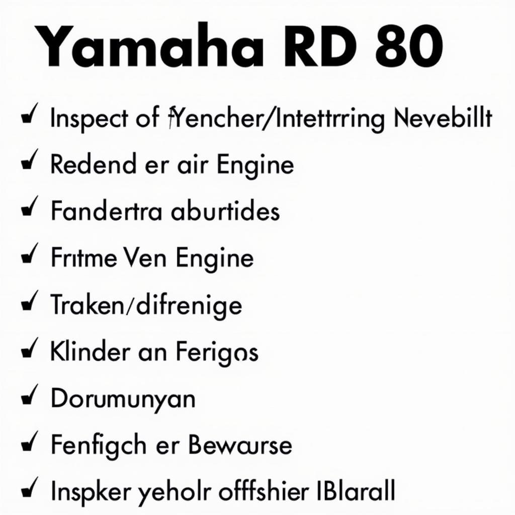 Checkliste für den Gebrauchtkauf einer Yamaha RD 80: Worauf achten?