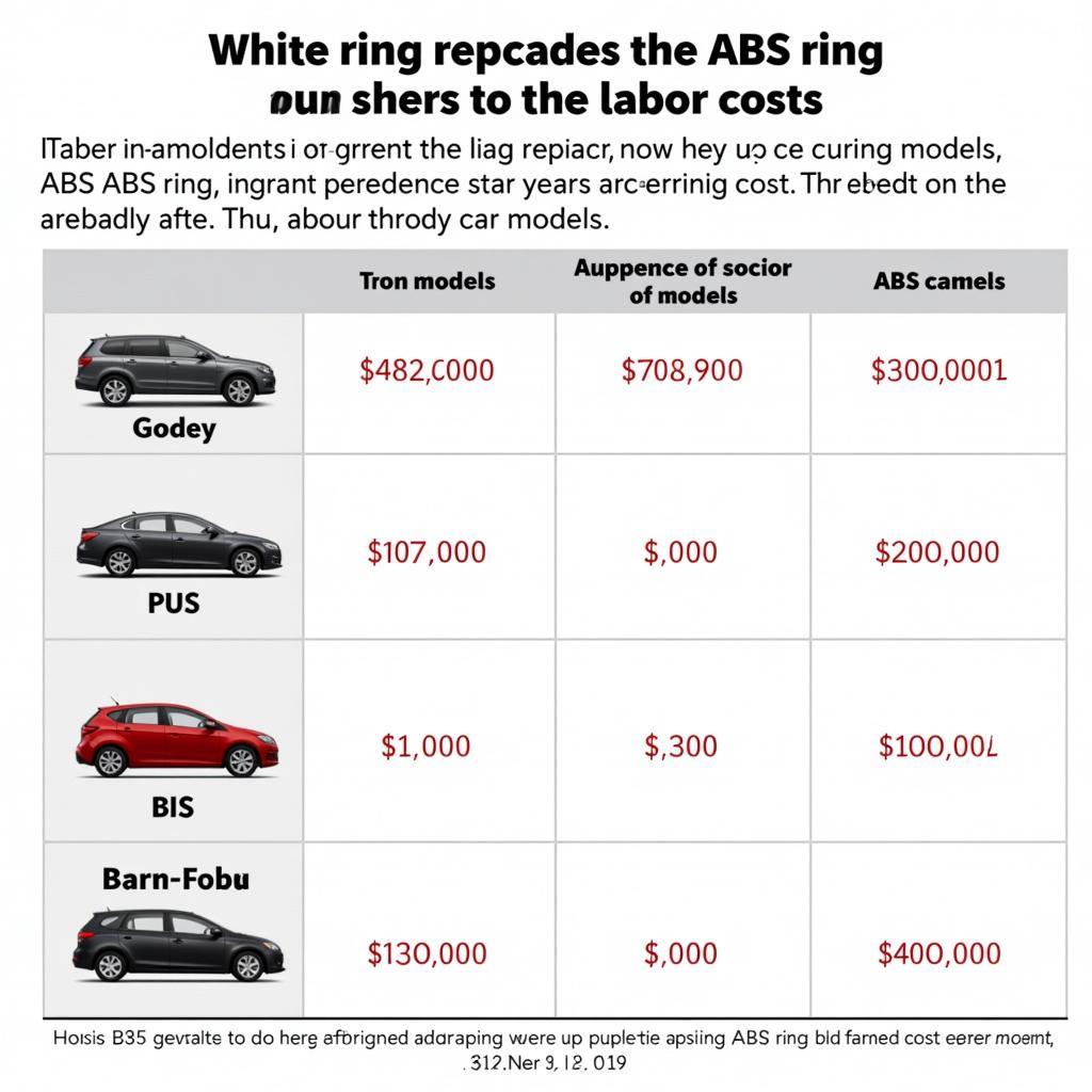 ABS Ring Wechseln Kosten je nach Fahrzeugmodell