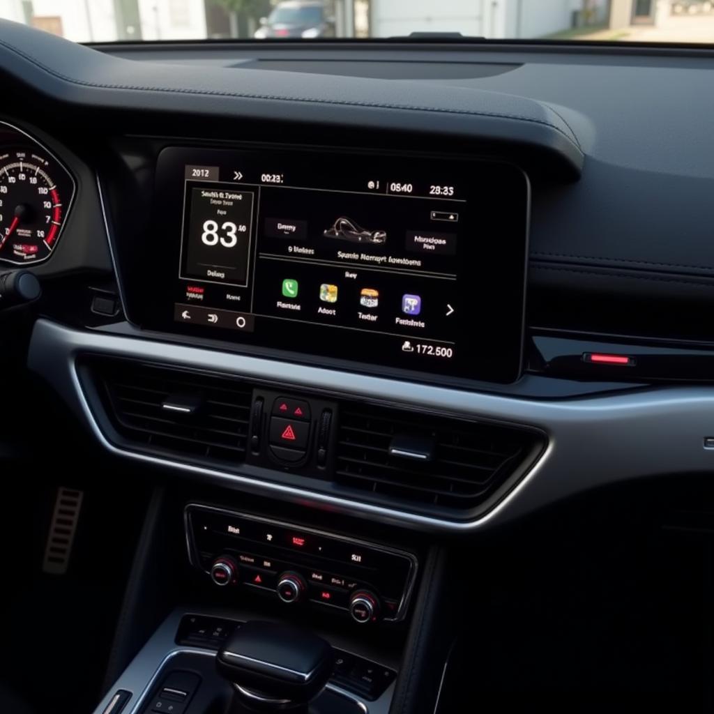 Modernes Infotainment-System des Audi A6 Avant